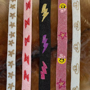 Correas de Repuesto Hechas a Mano, Correa de Bolso Cruzada con Cuentas Personalizada para el Día del Partido, Correa Ajustable con Cuentas de Moda por AFZA ENTERPRISES - Product Image 1