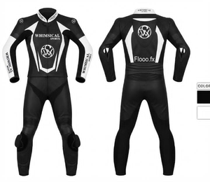 Mono/Traje de Carreras de Motos Personalizado, Cuero Vacuno/Canguro de Primera Calidad |   Listo para la pista |   Protección de Nivel 2 - Product Image 1