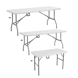 <span class=keywords><strong>Tavoli</strong></span> Pieghevoli in Plastica 6 Piedi, Rettangolari per Patio, Pranzo, Feste, Campeggio, Picnic e Banchetti - Product Image 3