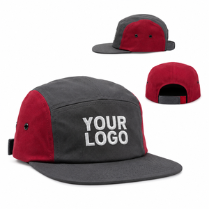 Gorra Trucker Personalizada de 5 Paneles con Logotipo Bordado e Impreso, Cierre Ajustable de Velcro, Unisex, Casual, Color Sólido, Talla Adulto - Product Image 1