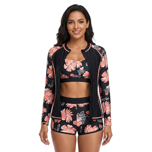 Women Adults Quick Dry Breathable Long Sleeve Rash Guard Swim Surfing Tops Beach Swim Floatsuit Diving Skateboarding Anti-UV - Product Image 3