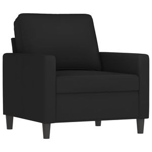 Conjunto de Sofá Grande de Terciopelo Negro con Estructura Metálica y Madera Contrachapada para Sala de Estar - Product Image 3