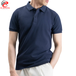 เสื้อโปโลผู้ชายผ้าคอตตอนปิเก้ แขนสั้น สไตล์ลำลอง สำหรับตีกอล์ฟ  พร้อมปักโลโก้ตามสั่ง - Product Image 1