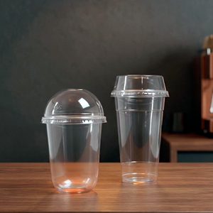 QUANG QUAN Single Wall Disposable Transparent PP Coffee <b>Cups</b> 500ml/700ml Capacity 95mm Diameter <b>Cold</b> Takeaway - Product Image 6