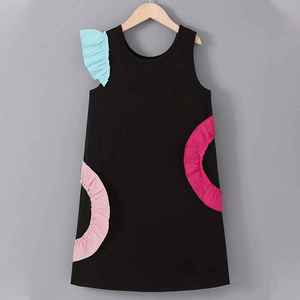 Vestido de Verano 2024 para Niñas Adolescentes, Vestido Negro sin Mangas, Ropa de Playa para Vacaciones - Product Image 5