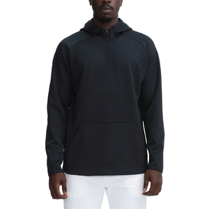 Pull-over en molleton respirant et écologique pour homme, 100 % coton, coupe classique, motif uni, séchage rapide, idéal pour la course en extérieur en automne - Product Image 4