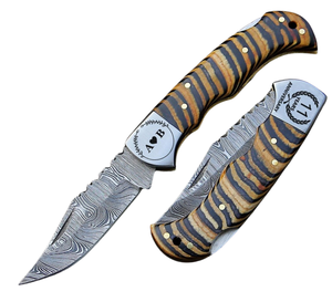 Handmade EDC Multi-Purpose Outdoor Camping Carry Pocket Folding Knife Custom Logo/Private Label Hunting Wholesale Bulk USA - Product Image 4