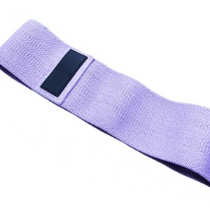 Bandes de résistance en polyester tissé violet, écologiques, antidérapantes, avec résistance lourde/légère/moyenne pour les entraînements de fitness et de gym - Product Image 4