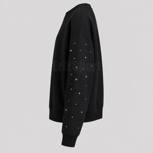 Sudadera de Invierno de Alta Calidad para Hombre, con Pedrería, de Forro Polar, Corte Regular, Manga Larga, Diseño Personalizado - Product Image 3