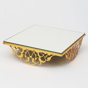 Mesa Auxiliar Moderna de Metal Plateado con Patas Metálicas Redondas para Sala de Estar, Estilo Moderno - Product Image 5