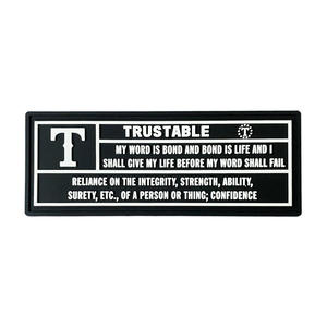Parche de Goma 3D Rectangular Confiable, Diseño en Relieve, Serie Táctica Blanco y Negro, para Coser - Product Image 6