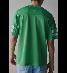 เสื้อฟุตบอลแบบครอปพิมพ์ลายคุณภาพพรีเมียม ผลิตตามสั่ง ผ้าโพลีเอสเตอร์ สไตล์สตรีทแวร์ ทรงโอเวอร์ไซส์ แบบอเมริกัน ผ้าตาข่าย - Product Image 4