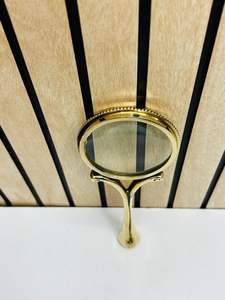 2.5'' Fully Brass Handheld Magnifying Glass with Solid Metal Handle | Classic Optical Inspection Loupe - Product Image 3