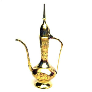 Metcraft - Jug en laiton Surahi/Aftaba, pièce d'artisanat décoratif indien antique, réalisée par un artisan très qualifié, à prix de gros - Product Image 1