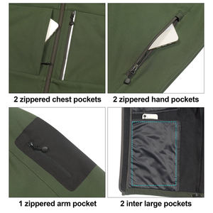 Best Quality Softshell Jacket Winter <b>Work</b> Wear Mens Windproof Waterproof Zip Up Outdoor Casual Coat - Product Image 5