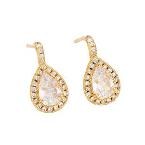 Exportador indio de pendientes de diamantes cultivados en laboratorio, joyería fina de oro genuino, proveedor de joyería personalizada disponible con un atractivo empaque. - Product Image 1