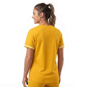 Camiseta de Béisbol para Mujer con Diseño OEM, Bordado de Alta Calidad, Personalizada, con Botones - Product Image 2
