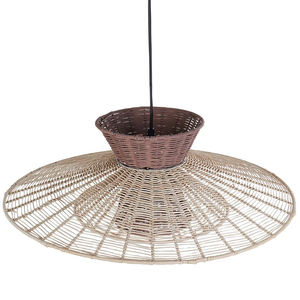 Premium Natural Rattan Open Weave Pendant <b>Light</b> Shade Handmade <b>Wicker</b> Semi Sphere Lampshade Decorative <b>Ceiling</b> Cover Dining - Product Image 3