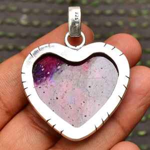 Pendentif croix en labradorite violette, fait main, en argent sterling, pierre précieuse naturelle, bijoux de mode, qualité supérieure pour femmes, vente en gros - Product Image 2