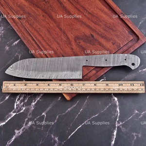 Couteau de Chef Santoku en Acier Damas Fait Main, Lame Vierge, Manche Plein, Couteaux de Cuisine Japonais, Fourniture de Matériaux, Vente en Gros, Meilleur Prix - Product Image 2
