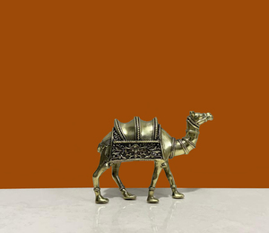 Nirmala Handicrafts Handmade Brass Camel <b>Statue</b> Wax Casting Decorative Camel Figurine Rajasthan for Tabletop Home Office Decor - Product Image 2