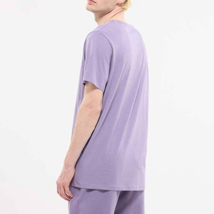T-shirts pour hommes personnalisés avec logo, été, séchage rapide, col en V, coupe classique, légers, décontractés, manches courtes, couleur unie, 100% coton - Product Image 2