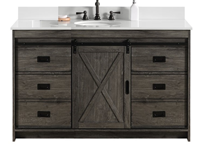 Tocador de baño doble completamente ensamblado moderno JY, superventas, gabinete de MDF vietnamita con lavabo, espejo de fregadero de cerámica para villas - Product Image 4