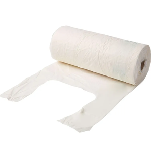 Sacs en T-shirt d'épicerie en PE transparent recyclable avec impression sérigraphique pour la vente en gros en provenance du Vietnam - Product Image 1