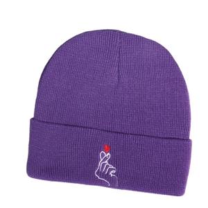 Bonnet tricoté personnalisé avec logo imprimé, broderie 3D, impression intégrale, bonnet d'hiver à revers, 100% acrylique, sport - Product Image 2