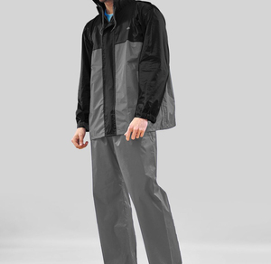 Nouvel ensemble coupe-vent en nylon pour homme avec logo personnalisé RTS, panneaux contrastés et pantalon, idéal pour l'été, respirant, style streetwear, veste zippée. - Product Image 4