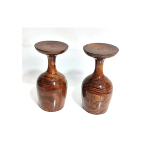 Copas de Vino de Madera de Súper Calidad, Vasos de Whisky de Primera Calidad para Fiestas, Color Madera de Dos Tonos, Mejor Precio - Product Image 3