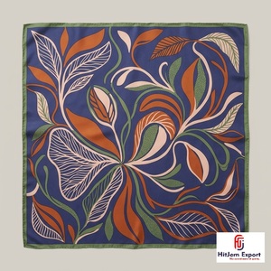 Premium Custom Silk Feel Square Scarf Lightweight Fashion OEM ODM Manufacturer Efate Custom Fabric Products Wholesale - Product Image 2