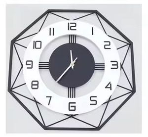 Modern Minimalist <b>Wall</b> <b>Clock</b> Black Metal Multi Line Cross Design Silent Quartz Movement for Luxury Living Room Office <b>Decor</b> - Product Image 2