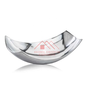 Yeuleona — bol de service de bateau, décoratif de Style nordique en métal pour salade, fruits et nouilles, bol doré en laiton moderne - Product Image 4