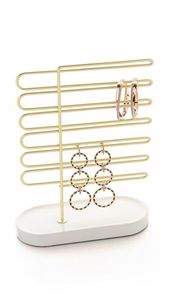 Présentoir de boutique, présentoir à bijoux personnalisé avec logo, support à bijoux en fer, présentoir à bijoux finition or, accessoire de mode - Product Image 5
