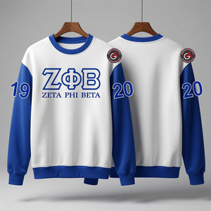 Sudadera con capucha de parafernalia bordada de hermandad de mujeres Zeta Phi Beta griega personalizada - Product Image 3
