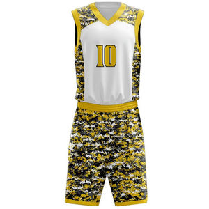 Fabricant OEM d'uniformes de basketball, ensemble de maillots et shorts d'équipe unisexes de haute qualité, respirants et légers, conçus pour la compétition - Product Image 2