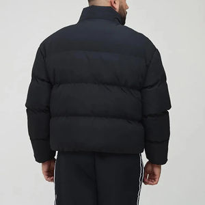 Chaqueta de invierno acolchada de alta calidad 100% poliéster para hombre, a prueba de viento, ligera, con cuello alto, al por mayor. - Product Image 2