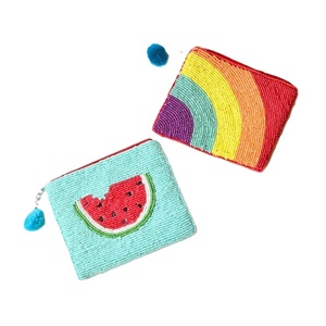 กระเป๋าใส่เหรียญปักลูกปัดหรูหราพร้อมซิป ดีไซน์แฟชั่นประดับลูกปัดเม็ดเล็ก กระเป๋าใส่เหรียญขนาดเล็ก - Product Image 3