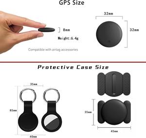 Set di Localizzatori Wireless Antifurto con Portachiavi e Custodia Magnetica, Localizzatore Intelligente Globale Compatibile con Apple Find My - Product Image 3