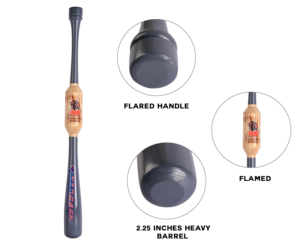 32" / 39 oz Grey Heavy Weight Two Handed <b>Baseball</b> & Softball <b>bat</b> with Maple Wood for to Improve Strength BY NAQQASH SPORTS - Product Image 5