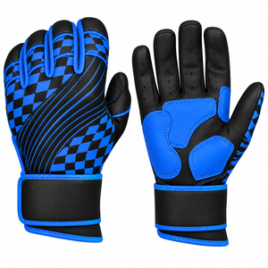 Gants de frappeur de baseball personnalisés pour hommes, en cuir, antidérapants, pour droitier, adultes, doux, confortables, gants de sport professionnels - Product Image 1