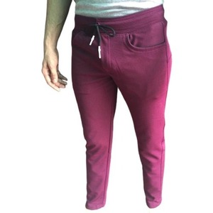 Pantalon de survêtement pour homme - Noir/Rouge, coupe évasée, taille S, léger, taille élastique, décontracté, en nylon/coton, anti-plis, logo personnalisable - Product Image 1