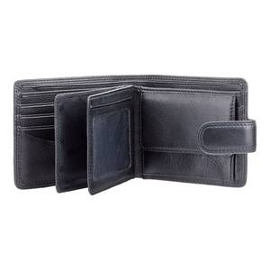 กระเป๋าสตางค์หนังแท้แบบสามพับสำหรับผู้ชาย  ป้องกัน RFID  ใส่บัตรเครดิตได้  รับสกรีนโลโก้  รุ่น NTW-0057 - Product Image 5