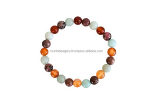 ขายส่ง สร้อยข้อมือหินแกรนิต 8 มม. สวยงาม ประดับคริสตัลหัวใจ คอ และกระดูกสันหลัง  คริสตัลพลังงานแสงอาทิตย์  คริสตัลหินแกรนิต  เฟิงสุ่ย  คุณภาพพรีเมียม ดีไซน์หรูหรา - Product Image 3