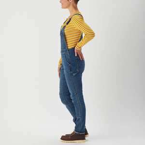 Salopette décontractée en coton pour femme, bretelles réglables, douce et confortable, parfaite pour les activités de plein air ou le quotidien - Product Image 3