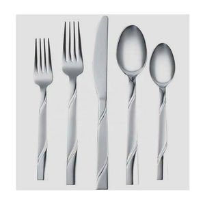 Ensemble de vaisselle en acier inoxydable robuste au design moderne, compatible lave-vaisselle, pour restaurant, hôtel, traiteur, cuisine, banquet, mariage - Product Image 2