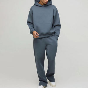 Custom Men's Casual Fleece Tracksuit Premium <b>Set</b> Private Label OEM Clothing Manufacturer - Product Image 5