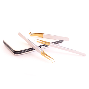 Étui magnétique blanc de qualité supérieure pour pinces à extensions de cils, étiquette privée, antistatique, non corrosif - Product Image 3