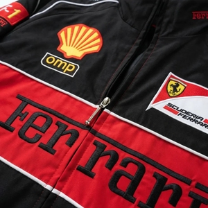 ชุดแข่งรถขายส่ง เสื้อทีมความเร็วสูง F1 มอเตอร์สปอร์ต แจ็คเก็ตแข่งรถปักลาย |   เสื้อผ้าลำลองสำหรับรถยนต์ที่มีความหนาแน่นสูง - Product Image 4